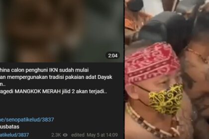 Video Orang Sarawak Berpakaian Tradisional Dalam Pesawat Tular Di Indonesia, Disangka Sebagai Orang China Menyamar Pula