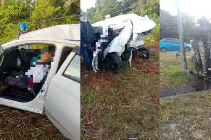 Kemalangan Ngeri Di Jalan FAC Matang Ragut 2 Nyawa Sepasang Suami Isteri