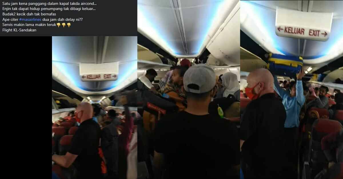 1 Jam Kena 'Panggang' Tanpa Aircond, Penumpang MAS ke Sabah Luah Kekecewaan