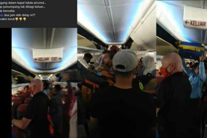 1 Jam Kena 'Panggang' Tanpa Aircond, Penumpang MAS ke Sabah Luah Kekecewaan