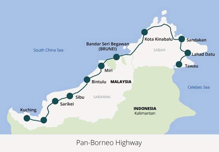 Siap 82 Peratus, Lebuh Raya Trans Borneo Sarawak-Sabah Dijangka Siap 5 Tahun Akan Datang