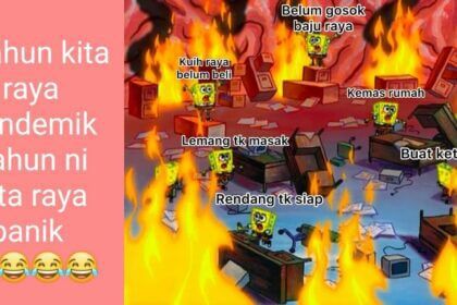 Tiba Tiba Hari Raya, Apa Reaksi Netizen Di Malaysia?