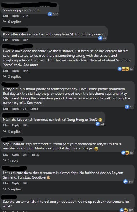 Tular Lelaki Mengamuk Dakwa Sen Heng Jual Telefon Terpakai, Kenyataan Rasmi Pula Undang Kecaman 8 Tular Lelaki Mengamuk Dakwa Sen Heng Jual Telefon Terpakai, Kenyataan Rasmi Pula Undang Kecaman