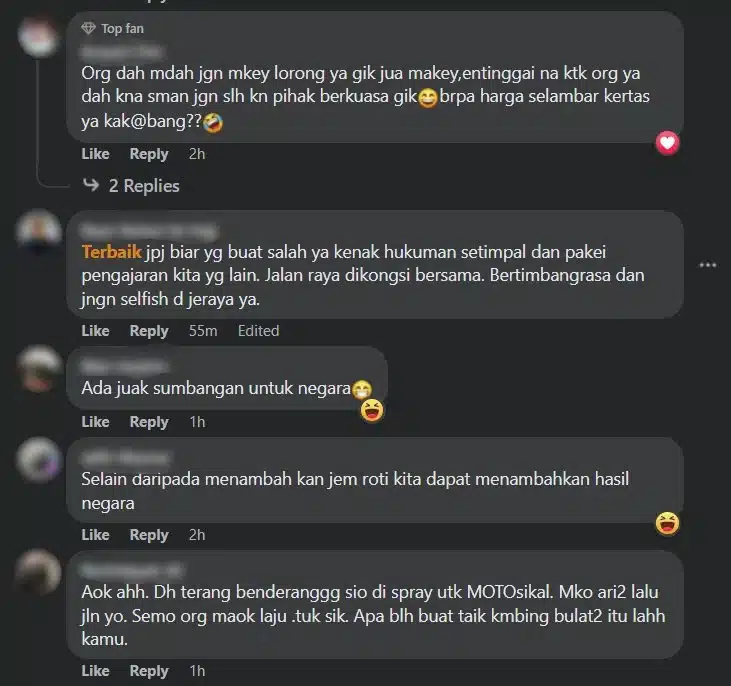 Netizen Puji JPJ Sarawak Tahan Pemandu Guna Laluan Motosikal Di Samarahan 9 Netizen Puji JPJ Sarawak Tahan Pemandu Guna Laluan Motosikal Di Samarahan