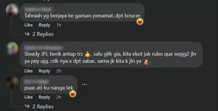 Netizen Puji JPJ Sarawak Tahan Pemandu Guna Laluan Motosikal Di Samarahan