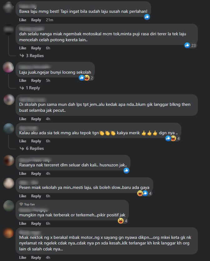 Hilang Kawal Semasa 'Menyelit', Tindakan Pelajar Sekolah Di Kuching Ini Undang Pelbagai Reaksi Netizen