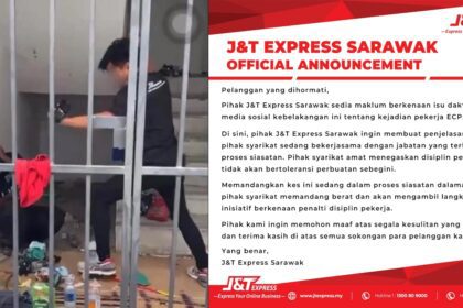 Susulan Isu Pekerja Buli Lelaki Gelandangan, J&T Cawangan Sarawak Tampil Mohon Maaf