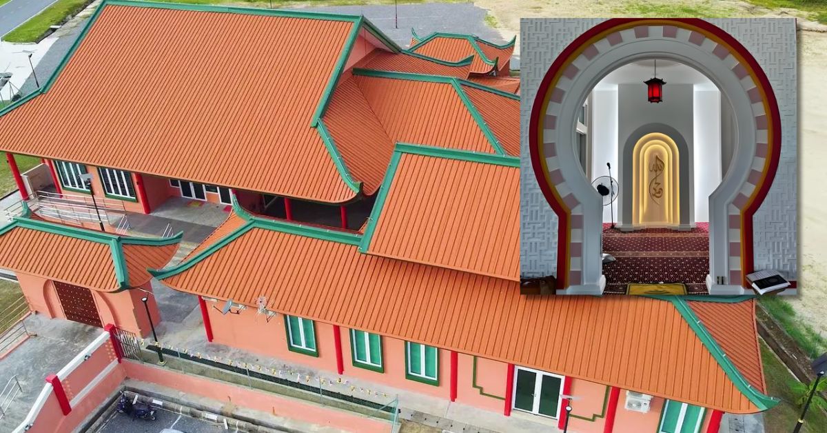 Tarikan Surau Al Hidayah Tab Cinaq, Surau Unik Dengan Seni Bina Cina Di Pujut Miri