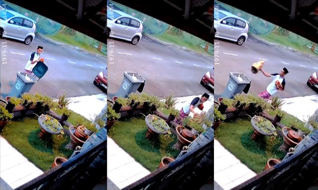 Tular Rakaman Buang Patung Keagamaan Dalam Tong Sampah, Lelaki Ini Didenda RM2,500