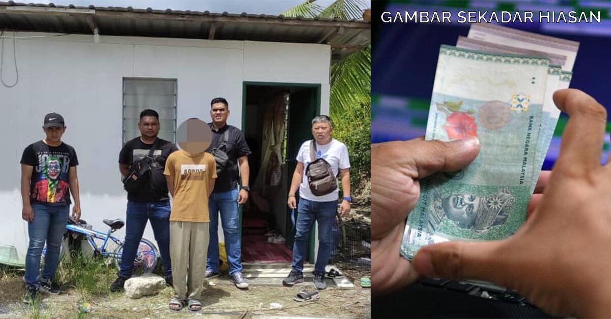 Curi Wang Simpanan Ibu Bernilai RM1.2K, Seorang Lelaki Dari Miri Diberkas Polis