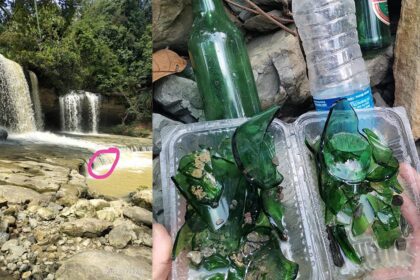 Temui Serpihan Kaca Botol Bir Dalam Sungai, Lelaki Ini Luah Rasa Kecewa