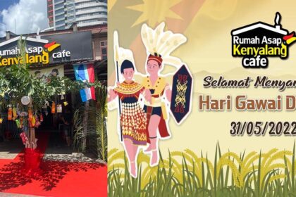 Tak Dapat Balik Sarawak Untuk Bergawai? Jom Ke Rumah Asap Kenyalang Cafe Di Pulau Pinang!