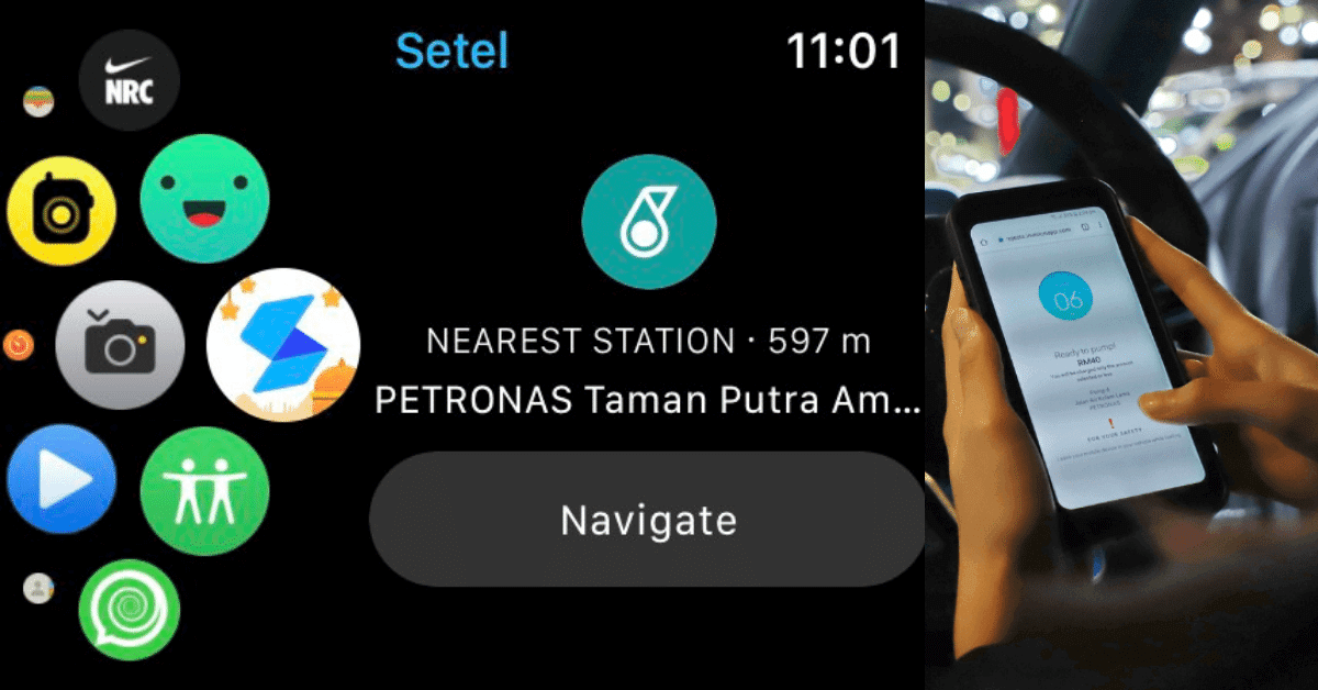 Terpaling Digital, Kini Anda Boleh Guna Aplikasi Setel Di Apple Watch Untuk Beli Minyak