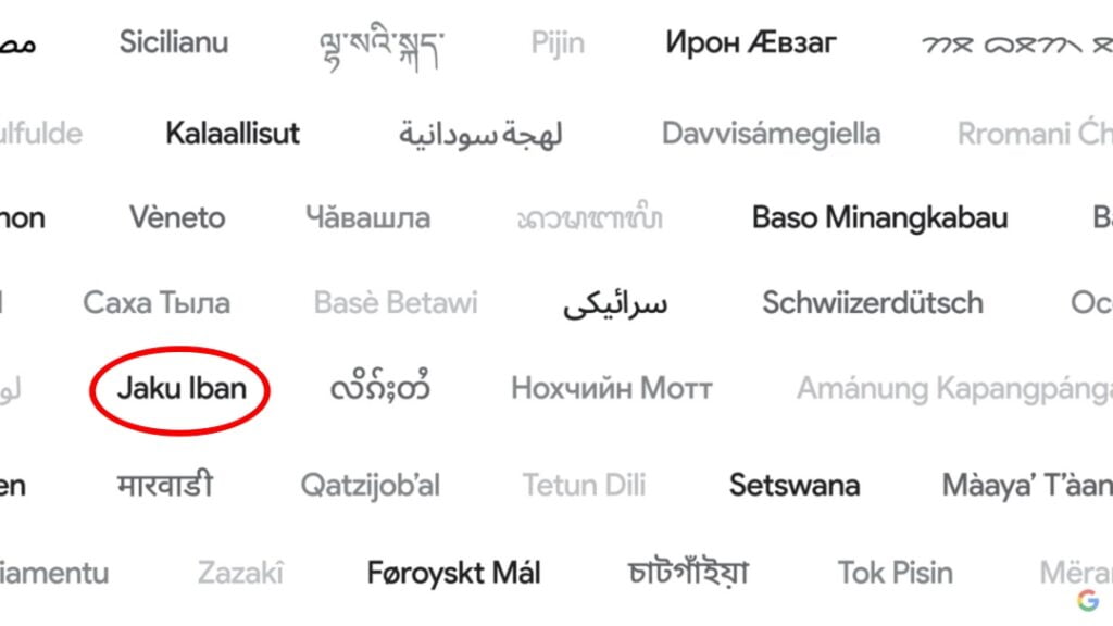 Frasa 'Jaku Iban' Terpampang Dalam Keynote CEO, Bahasa Iban Bakal Tersedia Dalam Google Translate?