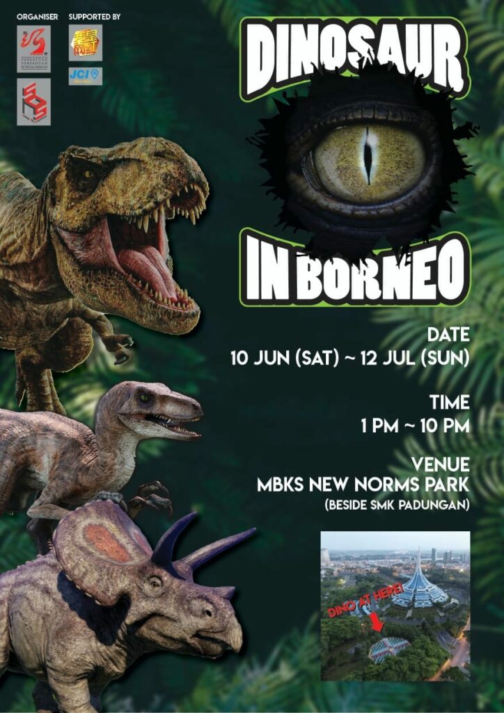 Nampak Real! Inilah Peluang Untuk Lihat T-Rex Depan Mata, Pameran Dinosaur Bakal Diadakan Di Kuching