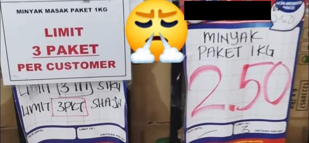 Papan Harga Mengelirukan, Wanita Di Bintulu Ini Terpaksa Tahan Malu Ditegah Beli Minyak Masak Paket