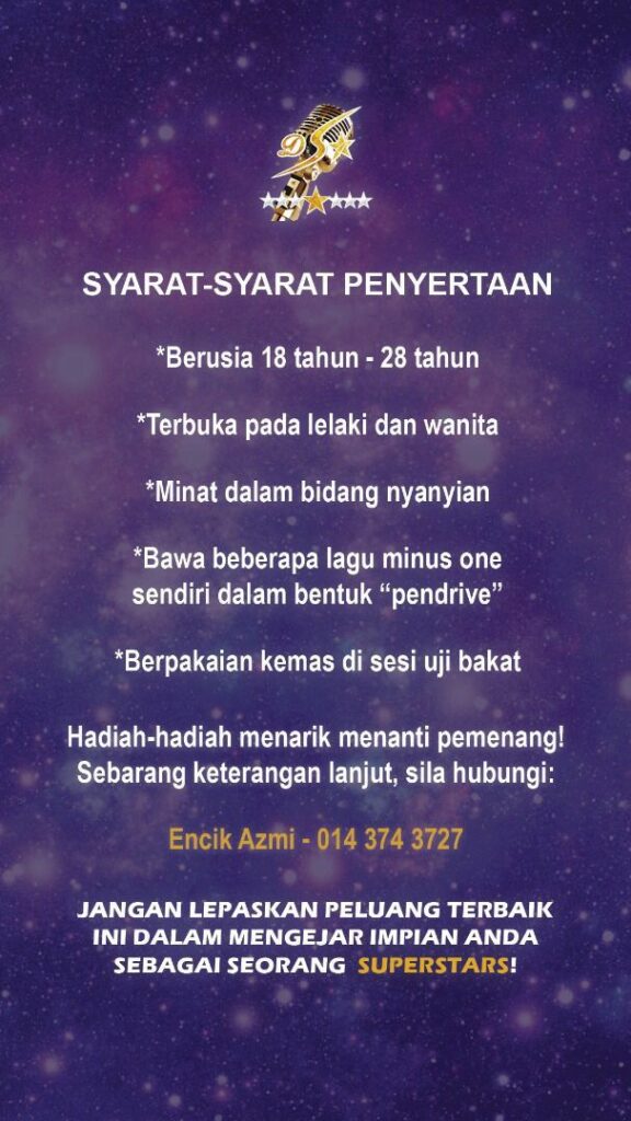 Ajai Datang Sarawak Cari Penyanyi Baharu, Sertai Jelajah Ujibakat Ini!