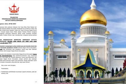 Brunei Lanjutkan Penangguhan Aktiviti Rentas Sempadan Sehingga 15 Jun