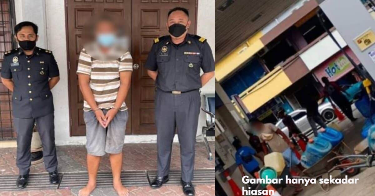 Isi Petrol Ke Dalam 20 Gelen, Lelaki Warga Asing Ini Didenda RM300K Dan Dipenjara 18 Bulan Di Tawau