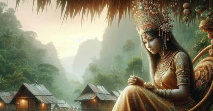 Legenda Sarawak Dang Isah Tandang Sari, Gadis Yang Jadi Mangsa Kecantikan Sendiri