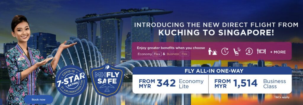 Malaysia Airlines Perkenal Laluan 'Direct' Baru, Kuching-Singapura