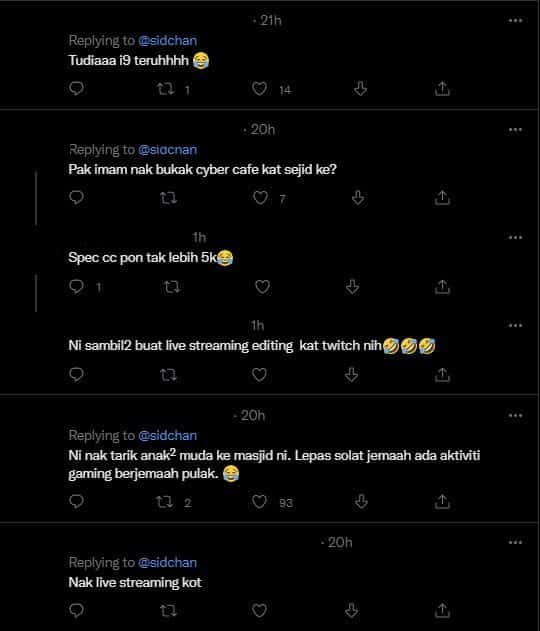Penuh Perkakas 'Gamers', Sebut Harga Masjid Di Miri Ini Jadi Kemusykilan Netizen