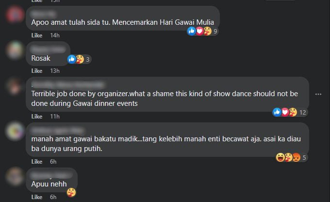 Persembah Tarian Separuh Bogel, Netizen Tegur Majlis Sambutan Gawai Di Sibu