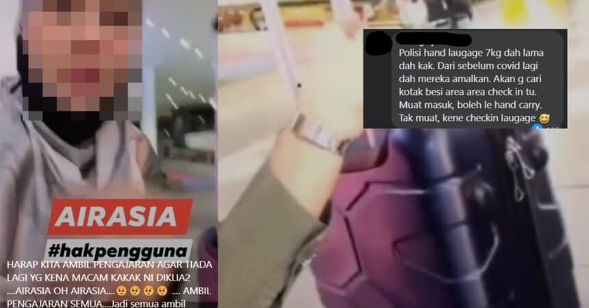 Luah Perasaan Bagasi Tidak Dibenar Naik Kapal Terbang, Wanita Ini Disekolahkan Netizen