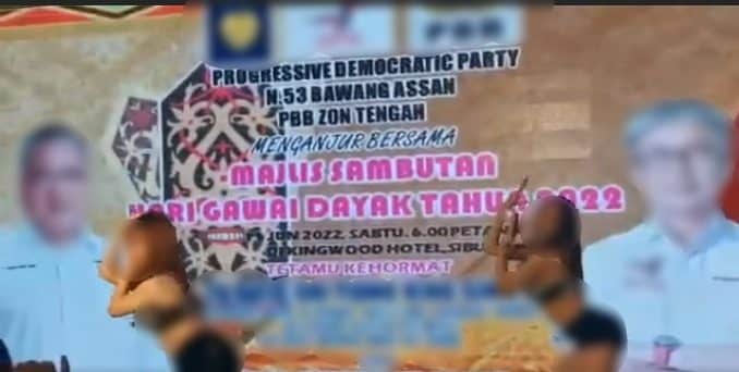 Persembah Tarian Separuh Bogel, Netizen Tegur Majlis Sambutan Gawai Di Sibu