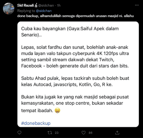 Penuh Perkakas 'Gamers', Sebut Harga Masjid Di Miri Ini Jadi Kemusykilan Netizen