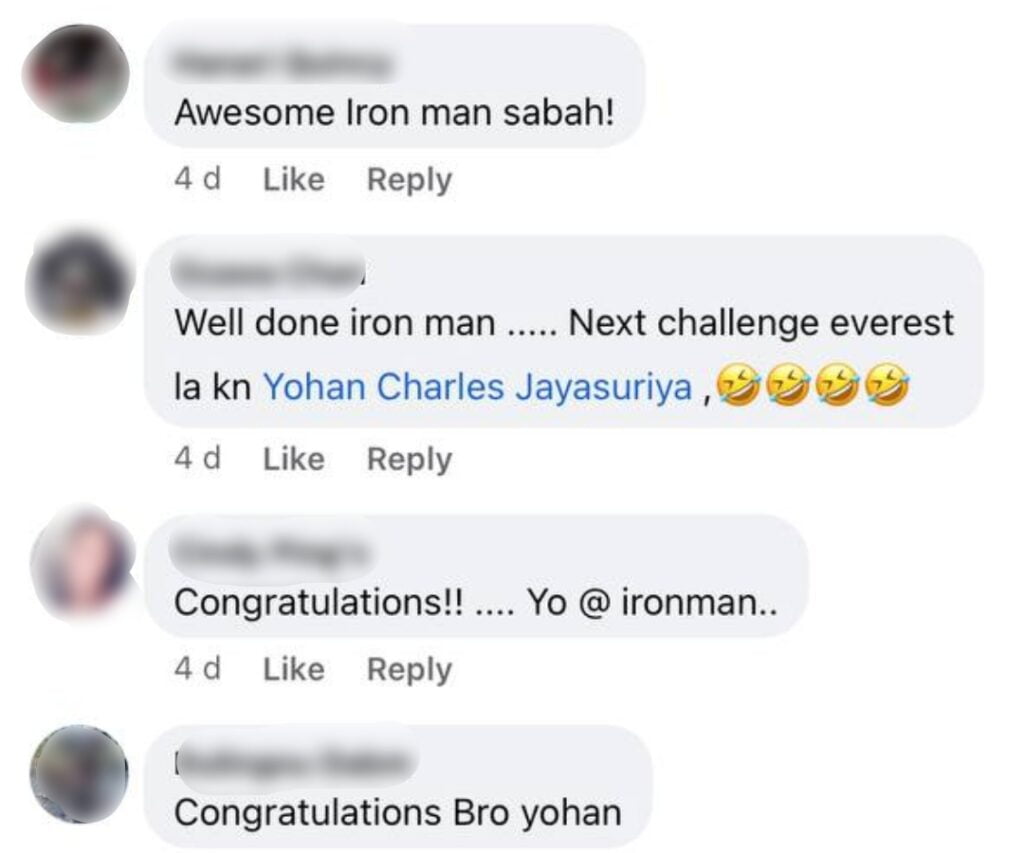 Iron Man Buat Kemunculan Di Sabah, Berjaya Tawan Puncak Gunung Kinabalu