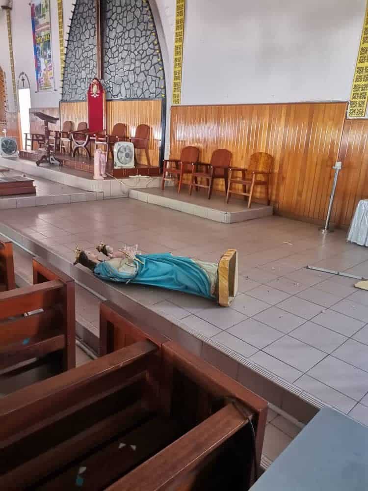 Patung Dan Salib Di Gereja Keningau Dirosakkan Orang, Komen Netizen Kristian Pula Tarik Perhatian