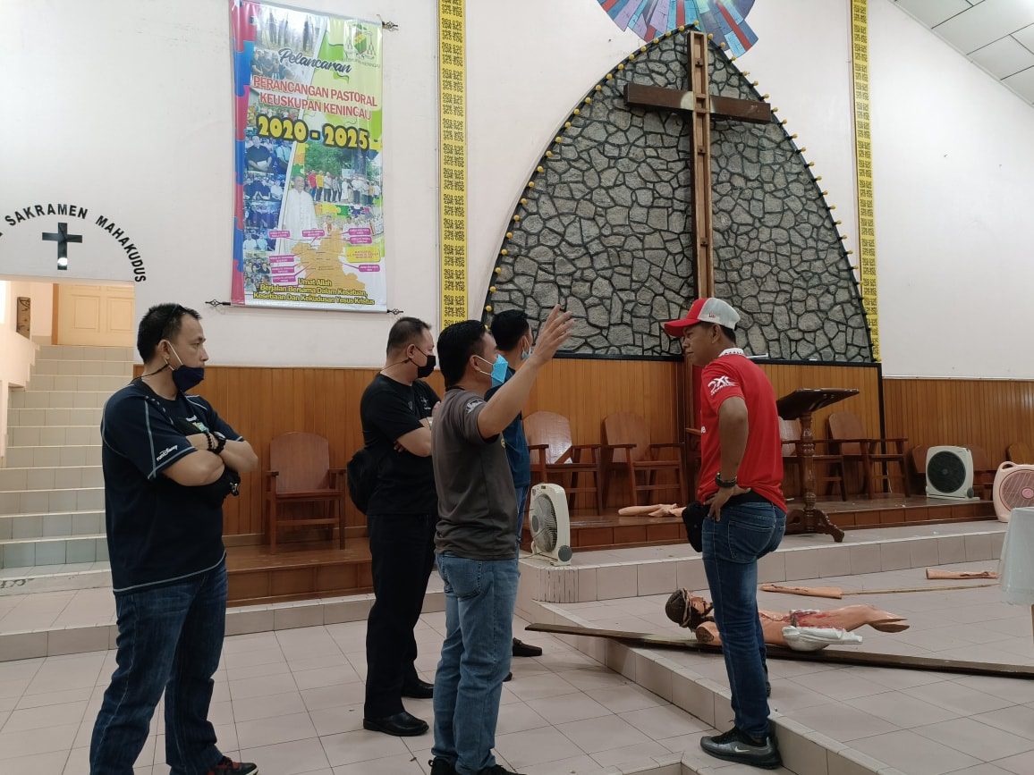 Individu Rosakkan Patung Dan Salib Gereja Keningau Berjaya Ditahan
