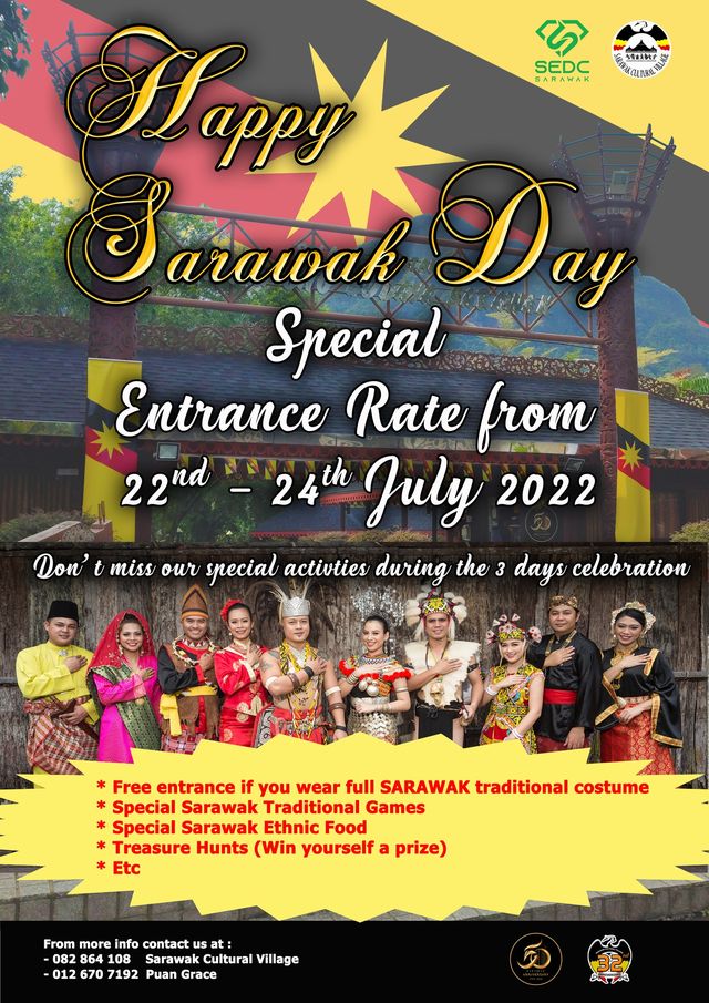 Kampung Budaya Sarawak Buat Promosi 'Free Entrance' Selama 3 Hari