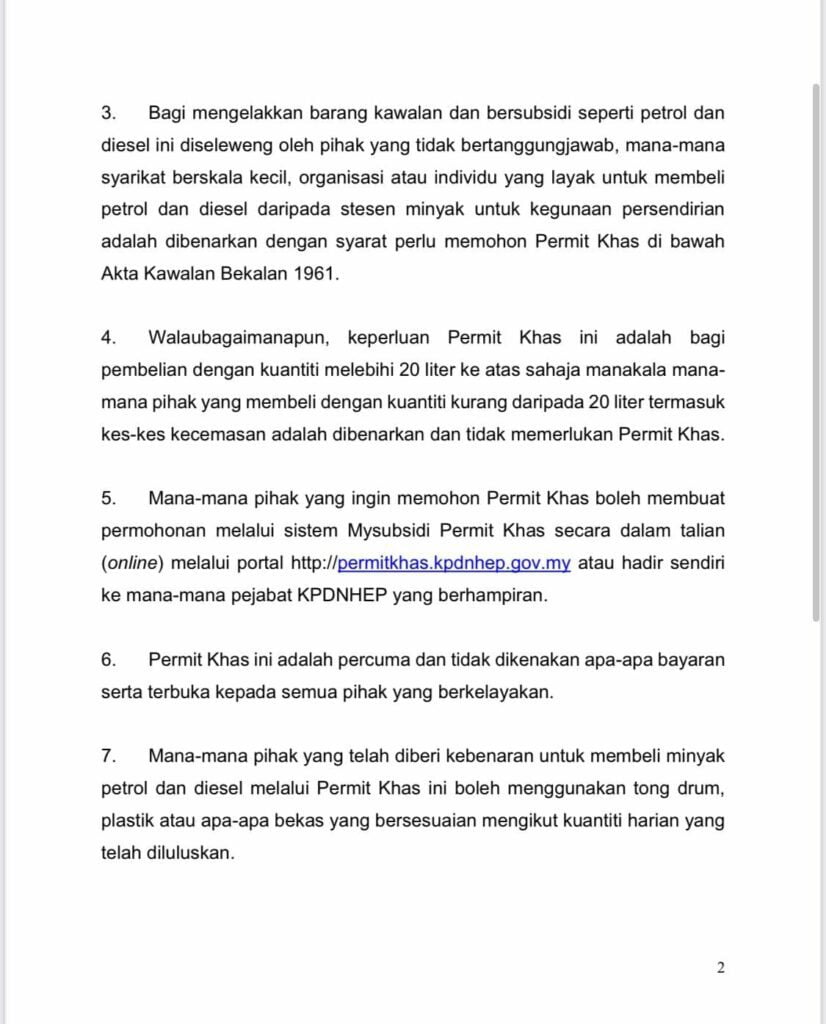 Tular Isu Tidak Benarkan Isi Minyak Dalam Tong, Ini Rupanya Penjelasan KPDNHEP