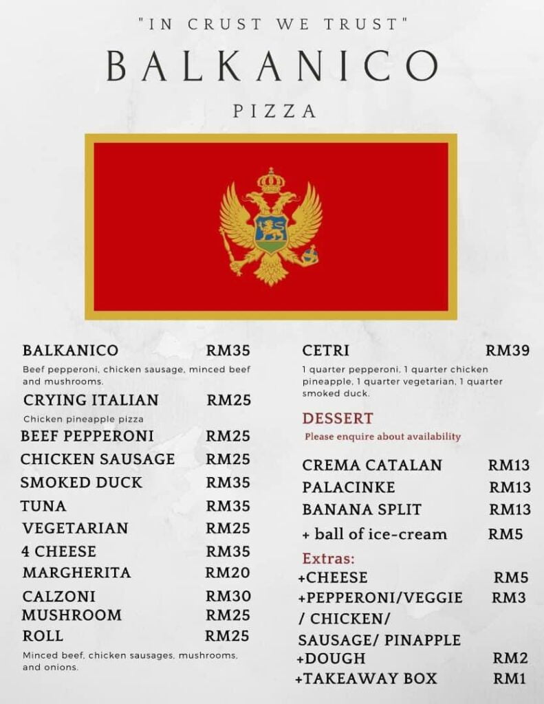 Pizza Homemade Istimewa Resepi Autentik Dari Itali, Jom Singgah Ke Balkanico Pizza Kuching