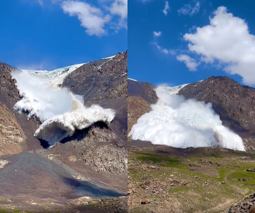 [VIDEO] Lelaki Ini Terselamat Dari Ajal Semasa Tekad Rakam 'Tsunami' Lalu Di Celah Gunung