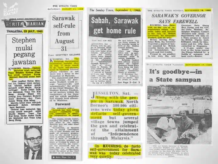 Ini 5 Perkara Besar Yang Berlaku Di Sarawak Pada 22 Julai 1963