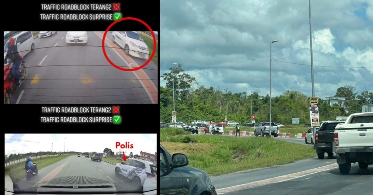 [VIDEO] 'Tu Makan Diaa..' Netizen Puas Hati Lihat Polis Buat Roadblock Secara Mengejut