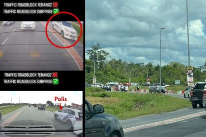 [VIDEO] 'Tu Makan Diaa..' Netizen Puas Hati Lihat Polis Buat Roadblock Secara Mengejut