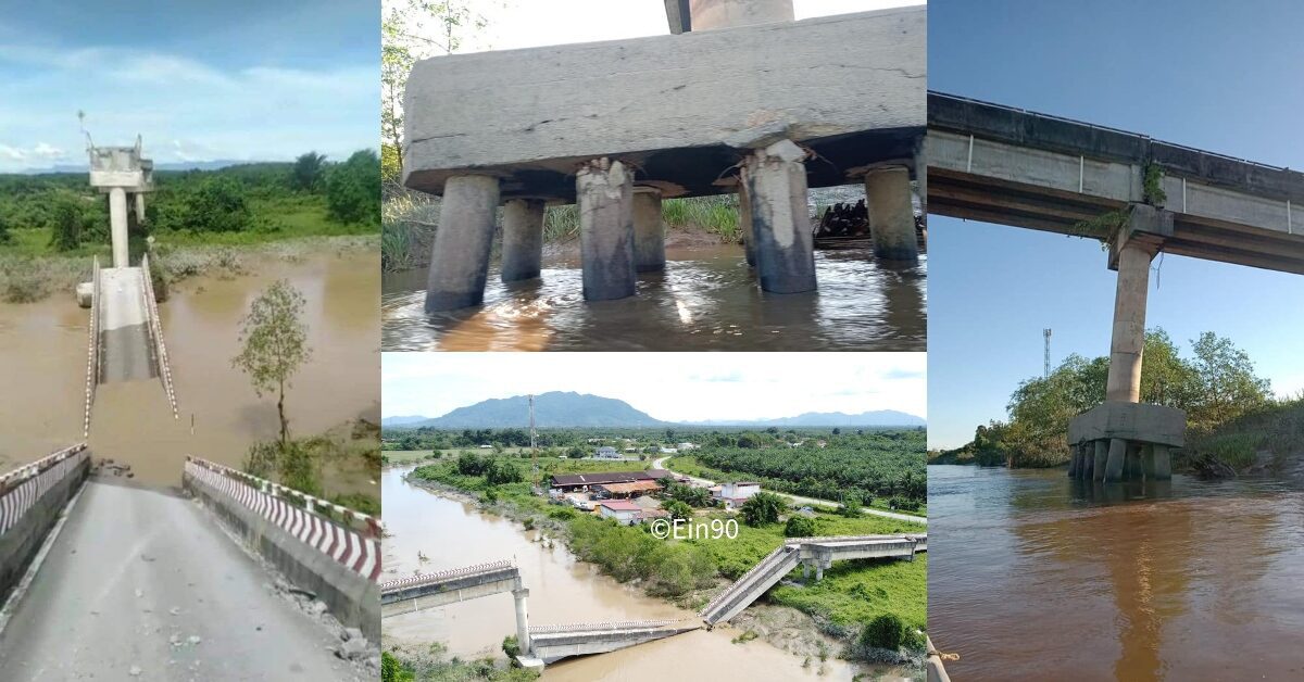 Jambatan Gabungkan Ladang Sawit Dengan Gedong Runtuh
