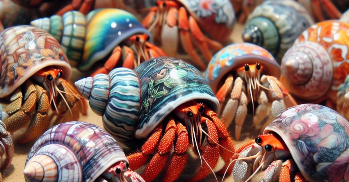 Ketahui Risiko Toksik Keindahan Warna Warni Cengkerang Terhadap Ketam Hermit