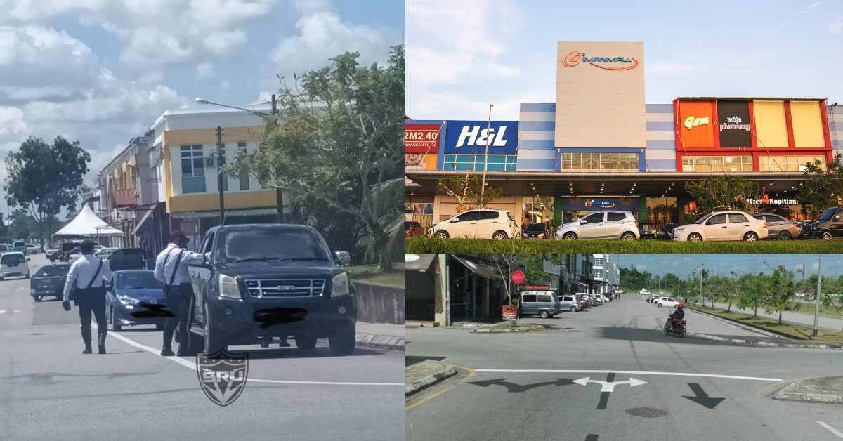 Netizen Puas Hati Lihat IPD Samarahan Tahan Pemandu Lawan Arus Di Aiman Mall