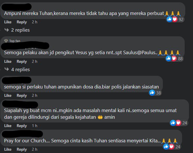 Patung Dan Salib Di Gereja Keningau Dirosakkan Orang, Komen Netizen Kristian Pula Tarik Perhatian