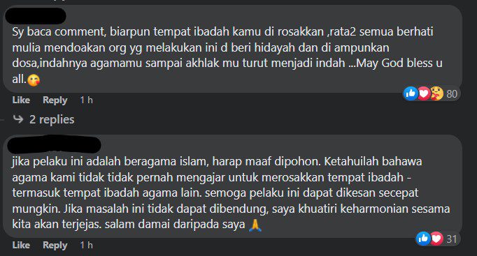 Patung Dan Salib Di Gereja Keningau Dirosakkan Orang, Komen Netizen Kristian Pula Tarik Perhatian
