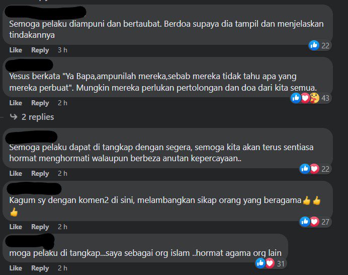 Patung Dan Salib Di Gereja Keningau Dirosakkan Orang, Komen Netizen Kristian Pula Tarik Perhatian