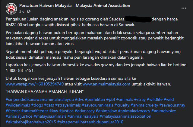 Netizen Marah Daging Goreng Anak Anjing Dijual Di Sibu, Tetapi Ini Kisah Sebenarnya