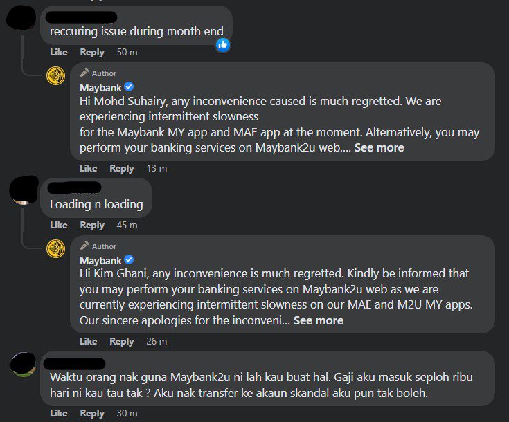 MAE Alami Gangguan Teknikal, Pelanggan Maybank Disaran Guna Perbankan Web