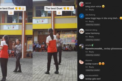 Sehebat Penyanyi Asal, Pelajar Duet Merdu Di Sekolah Bintulu Ini Dipuji Netizen