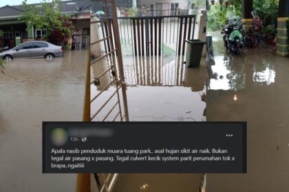 Sistem Perparitan Kecil Punca Kerap Banjir, Penduduk Muara Tuang Park Luah Rasa Kecewa